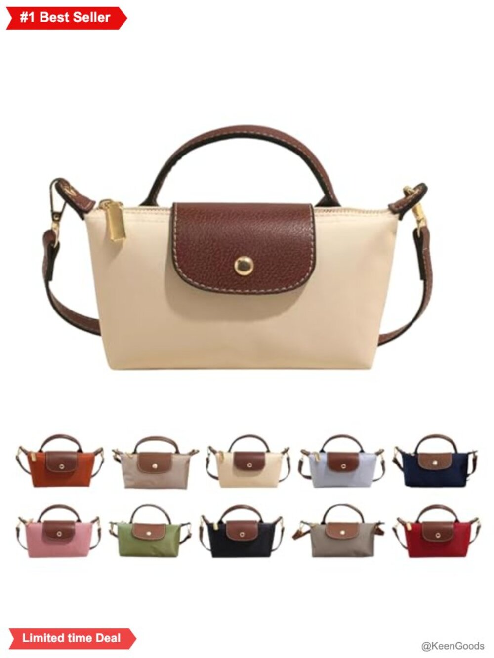 PU Leather Mini Crossbody Bag Adjustable Strap Shoulder Purse Zipper